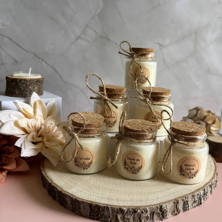 Coffret de mini-bougies de Noël
